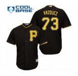 Youth Majestic Pittsburgh Pirates #73 Felipe Vazquez Authentic Black Alternate Cool Base MLB Jersey
