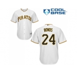 Youth Pittsburgh Pirates #24 Barry Bonds White Cool Base Stitched MLB Jersey