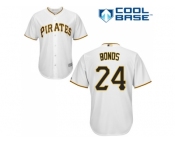 Youth Pittsburgh Pirates #24 Barry Bonds White Cool Base Stitched MLB Jersey