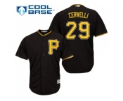 Youth Pittsburgh Pirates #29 Francisco Cervelli Black Cool Base Stitched MLB Jersey