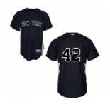Youth Majestic New York Yankees #42 Mariano Rivera Replica Black MLB Jersey