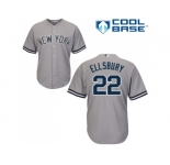 Youth New York Yankees #22 Jacoby Ellsbury Grey Cool Base Stitched MLB Jersey