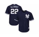 Youth New York Yankees #22 Jacoby Ellsbury Navy blue Cool Base Stitched MLB Jersey