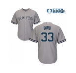 Youth New York Yankees #33 Greg Bird Grey Cool Base Stitched MLB Jersey