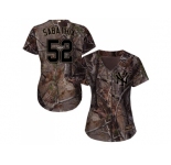 Women New York Yankees #52 C.C. Sabathia Camo Realtree Collection Cool Base Stitched MLB Jersey