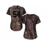 Women New York Yankees #54 Aroldis Chapman Camo Realtree Collection Cool Base Stitched MLB Jersey