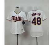 women mlb jerseys minnesota twins #48 hunter white[hunter]