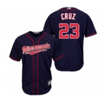 Youth Minnesota Twins #23 Nelson Cruz Replica Navy Blue Alternate Road Cool Base Baseball Jersey
