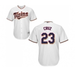 Youth Minnesota Twins #23 Nelson Cruz Replica White Home Cool Base Baseball Jersey
