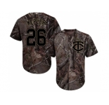 Youth Minnesota Twins #26 Max Kepler Camo Realtree Collection Cool Base Stitched MLB Jersey