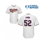 Youth Minnesota Twins #52 Byung-Ho Park White Cool Base Stitched MLB Jersey