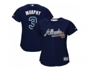 Women's Atlanta Braves #3 Dale Murphy Navy Blue Alternate Stitched MLB Jersey