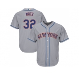 Youth New York Mets #32 Steven Matz Grey Cool Base Stitched MLB Jersey