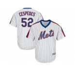 Youth New York Mets #52 Yoenis Cespedes White(Blue Strip) Alternate Cool Base Stitched MLB Jersey
