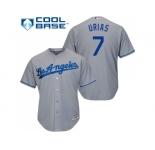 Youth Los Angeles Dodgers #7 Julio Urias Grey Cool Base Stitched MLB Jersey