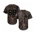 Youth Majestic Los Angeles Dodgers #68 Ross Stripling Authentic Camo Realtree Collection Flex Base 2018 World Series MLB Jersey