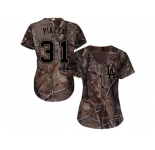 Women Los Angeles Dodgers #31 Mike Piazza Camo Realtree Collection Cool Base Stitched MLB Jersey