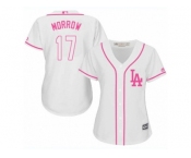 Women's Majestic Los Angeles Dodgers #17 Brandon Morrow Authentic White Fashion Cool Base MLB Jersey