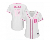 Women's Majestic Detroit Tigers #17 Denny McLain Authentic White Fashion Cool Base MLB Jersey