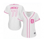 Women's Majestic Detroit Tigers #77 Joe Jimenez Authentic White Fashion Cool Base MLB Jersey