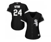 Women's Chicago White Sox #24 Early Wynn Black Alternate Stitched MLB Jersey