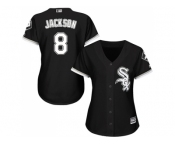 Women's Chicago White Sox #8 Bo Jackson Black Alternate Stitched MLB Jersey