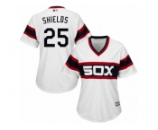 Women's Majestic Chicago White Sox #25 James Shields Replica White 2013 Alternate Home Cool Base MLB Jersey