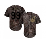 Youth Cleveland Indians #99 Ricky Vaughn Camo Realtree Collection Cool Base Stitched MLB Jersey