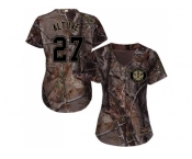 Women Houston Astros #27 Jose Altuve Camo Realtree Collection Cool Base Stitched MLB Jersey
