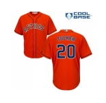 Women's Houston Astros #20 Preston Tucker Orange Alternate Stitched MLB Jersey