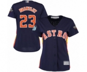Women's Houston Astros #23 Michael Brantley Authentic Navy Blue Alternate Cool Base 2019 World Series Bound Baseball Jersey