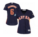 Women's Houston Astros #6 Jake Marisnick Authentic Navy Blue Alternate Cool Base 2019 World Series Bound Baseball Jersey