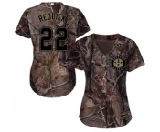 Women's Majestic Houston Astros #22 Josh Reddick Authentic Camo Realtree Collection Flex Base MLB Jersey