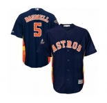 Youth Houston Astros #5 Jeff Bagwell Authentic Navy Blue Alternate Cool Base 2019 World Series Bound Baseball Jersey