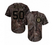 Youth Majestic Houston Astros #50 Charlie Morton Authentic Camo Realtree Collection Flex Base MLB Jersey