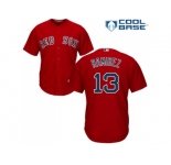 Youth Boston Red Sox #13 Hanley Ramirez Red Cool Base Stitched MLB Jersey