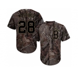 Youth Boston Red Sox #28 J. D. Martinez Camo Realtree Collection Cool Base Stitched MLB Jersey
