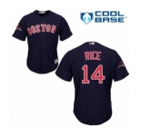 Youth Majestic Boston Red Sox #14 Jim Rice Authentic Navy Blue Alternate Road Cool Base 2018 World Series Champions MLB Jersey