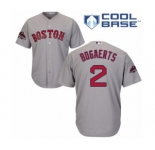 Youth Majestic Boston Red Sox #2 Xander Bogaerts Authentic Grey Road Cool Base 2018 World Series Champions MLB Jersey