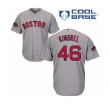 Youth Majestic Boston Red Sox #46 Craig Kimbrel Authentic Grey Road Cool Base 2018 World Series Champions MLB Jersey