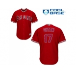 Youth Los Angeles Angels Of Anaheim #17 Shohei Ohtani Red Cool Base Stitched MLB Jersey