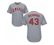 Youth Los Angeles Angels Of Anaheim #43 Garrett Richards Grey Cool Base Stitched MLB Jersey