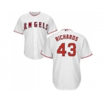 Youth Los Angeles Angels Of Anaheim #43 Garrett Richards White Cool Base Stitched MLB Jersey