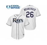 Youth Tampa Bay Rays #26 Brad Boxberger White Cool Base Stitched MLB Jersey