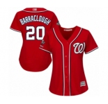 Women's Washington Nationals #20 Kyle Barraclough Authentic Red Alternate 1 Cool Base 2019 World Series Champions Baseball Jersey