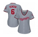 Women's Washington Nationals #6 Anthony Rendon Authentic Grey Road Cool Base 2019 World Series Bound Baseball Jersey