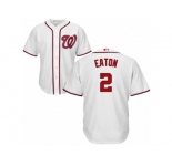 Youth Majestic Washington Nationals #2 Adam Eaton Authentic White Home Cool Base MLB Jersey