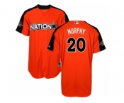 Youth Majestic Washington Nationals #20 Daniel Murphy Replica Orange National League 2017 MLB All-Star MLB Jersey