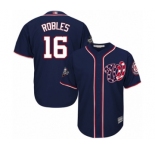 Youth Washington Nationals #16 Victor Robles Authentic Navy Blue Alternate 2 Cool Base 2019 World Series Bound Baseball Jersey