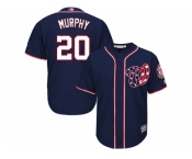 Youth Washington Nationals #20 Daniel Murphy Navy Blue Cool Base Stitched MLB Jersey